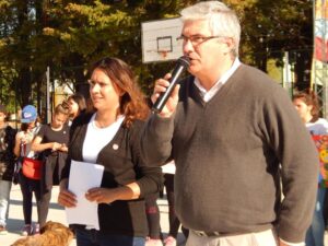 Intendente Dumé y Carolina Cabrera Intercult