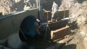 Trabajos en el Av. Los Cisnes