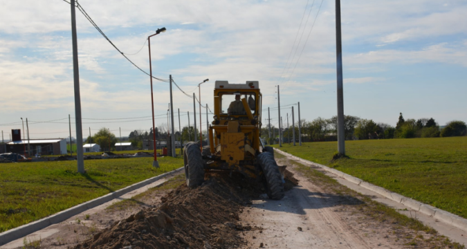 Trabajos en el Loteo Social de Av. Los Cisnes