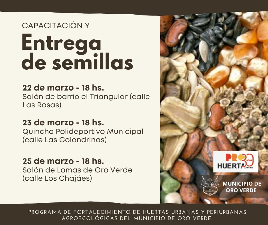 Entrega de semillas