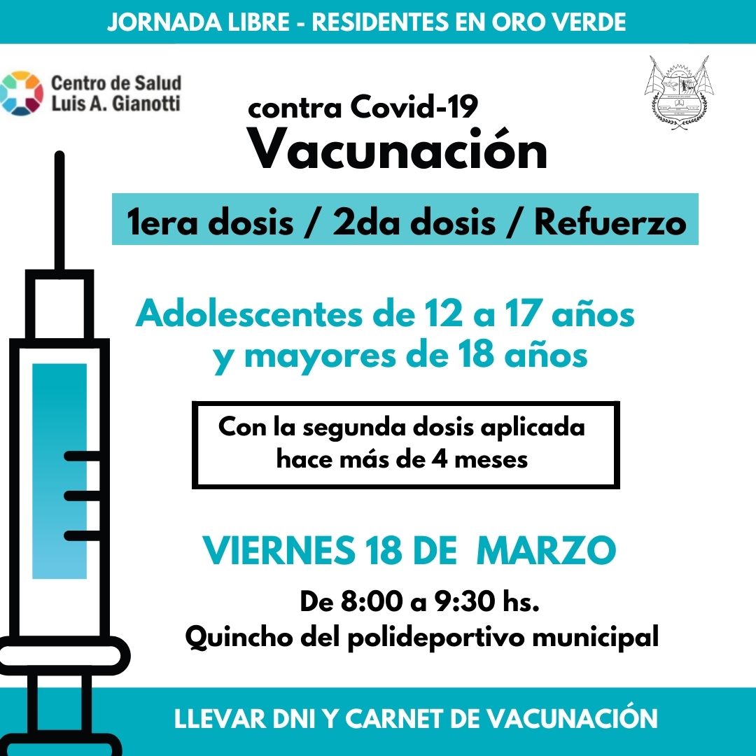 vacunación 18 -3-2022