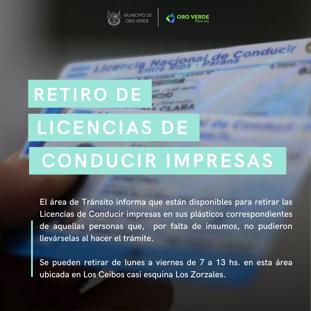 Retiro de licencias