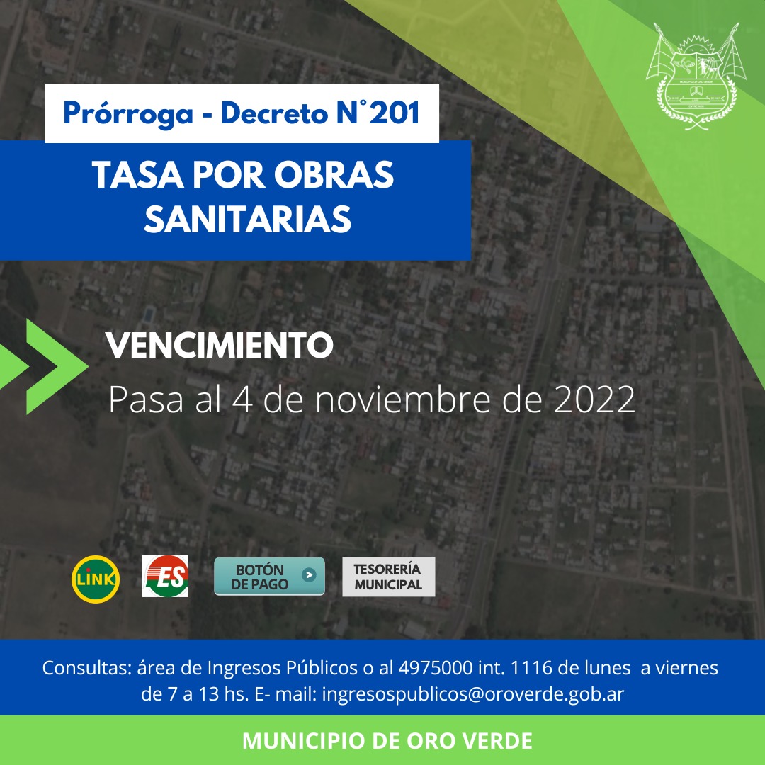 Tasa por Obras sanitarias