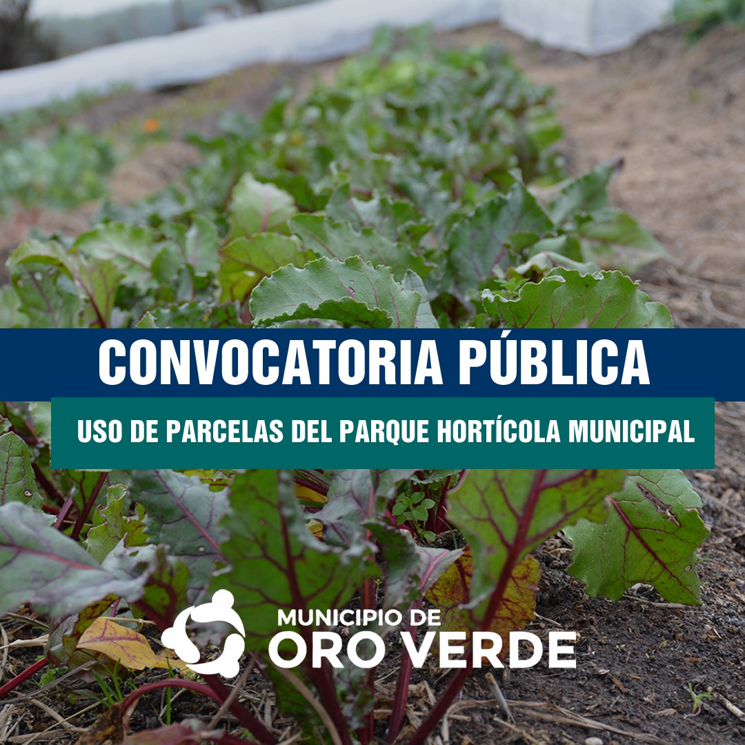 Convocatoria para el uso de parcelas en el parque hortícola municipal