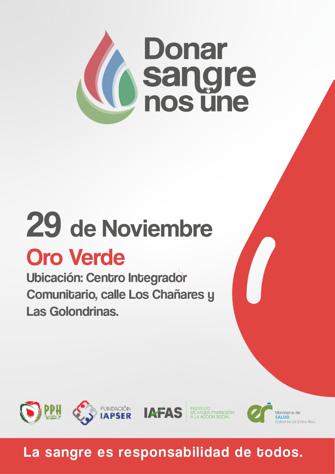 Colecta de sangre el 29 de noviembre en el CIC