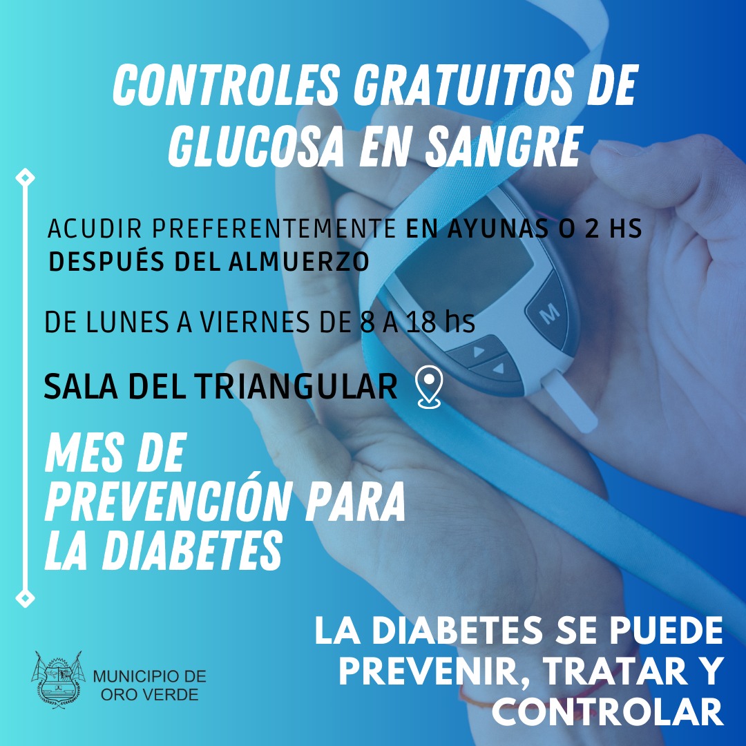 Controles gratuitos de glucosa en sangre en la sala de primeros auxilios