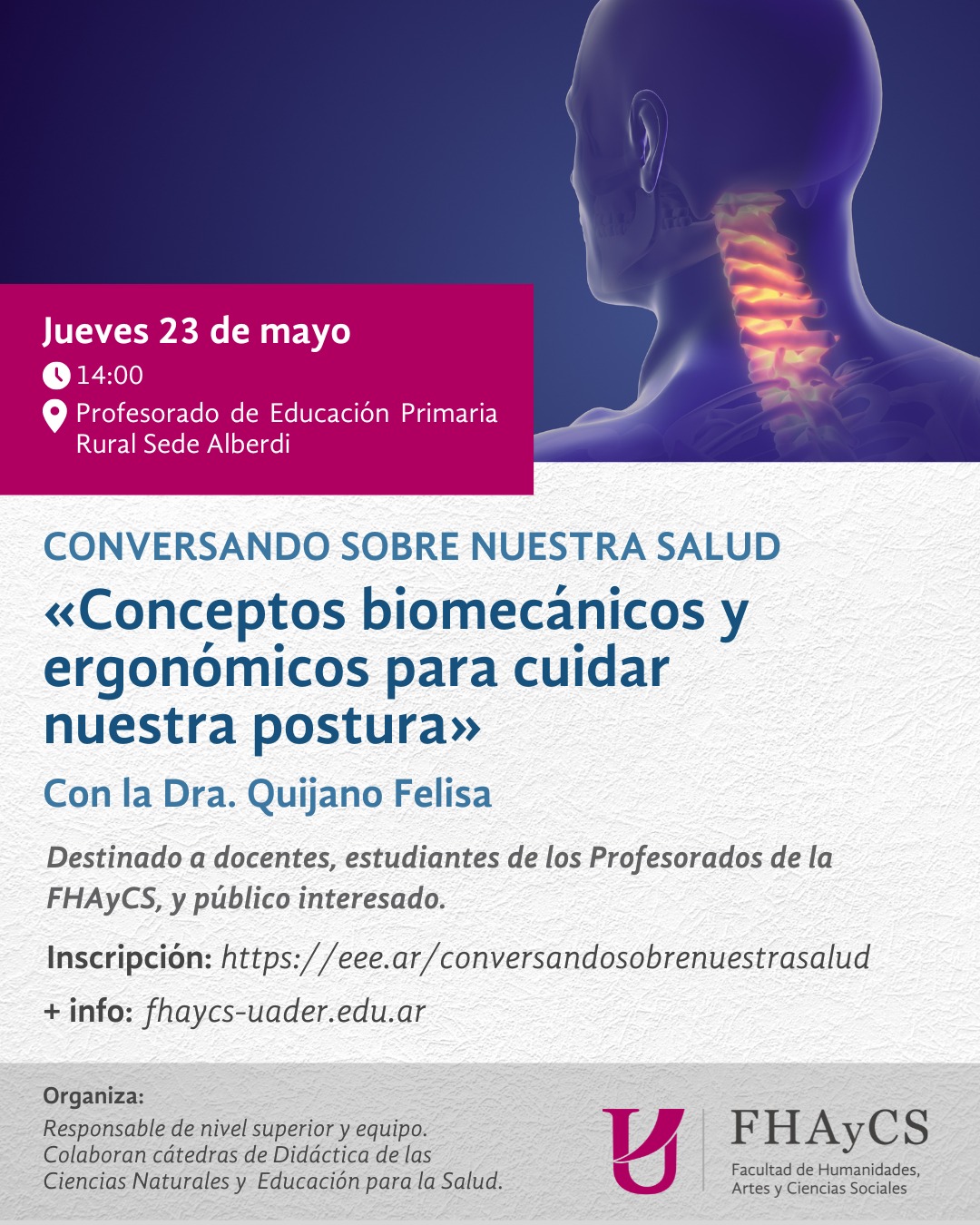 Segunda charla del ciclo “Conversando sobre nuestra salud”