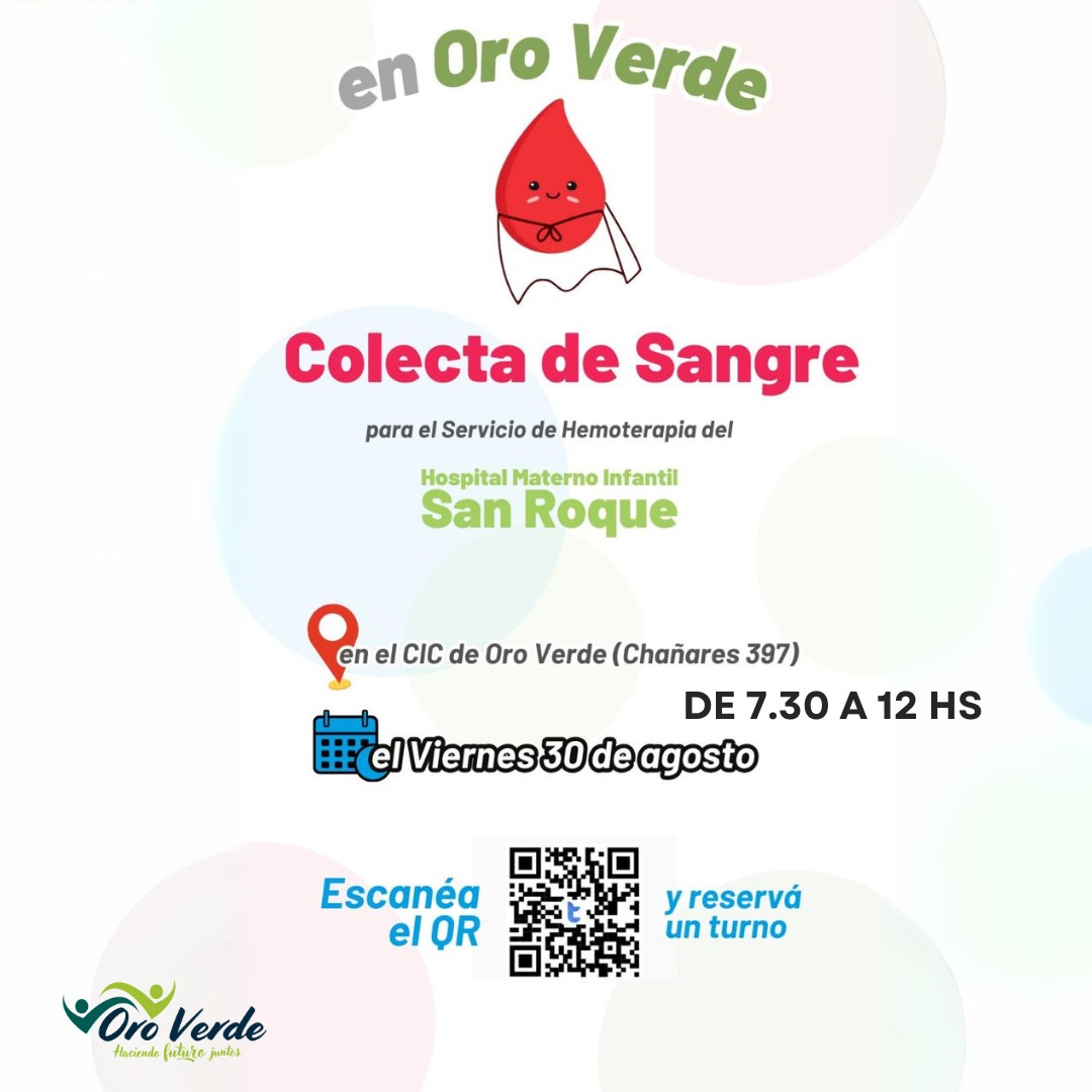 Colecta de sangre en el Centro Integrador Comunitario