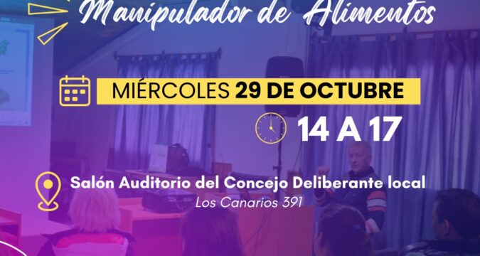 Nueva capacitación para obtener el Carnet de Manipulador de Alimentos