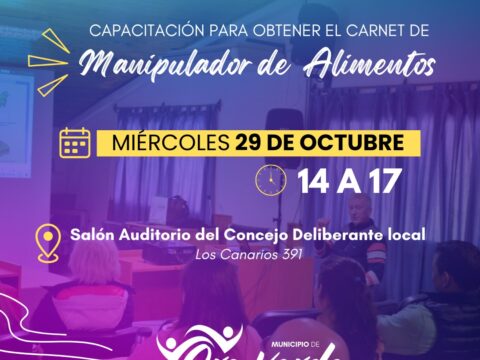 Nueva capacitación para obtener el Carnet de Manipulador de Alimentos