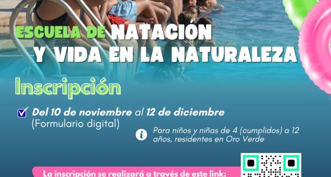 Inscripción a la Escuela de Natación y Vida en la Naturaleza
