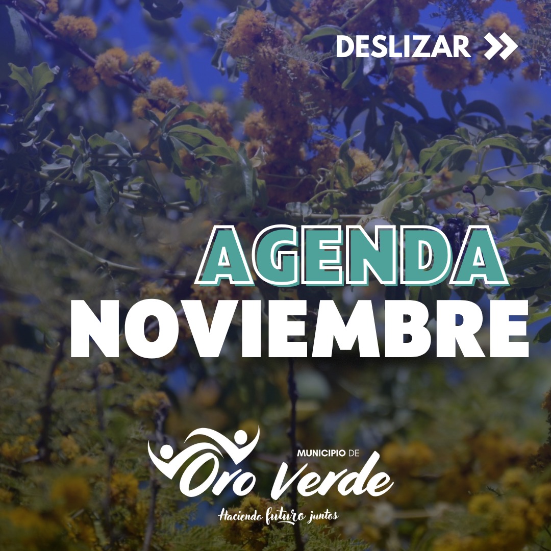 Agenda de actividades del mes