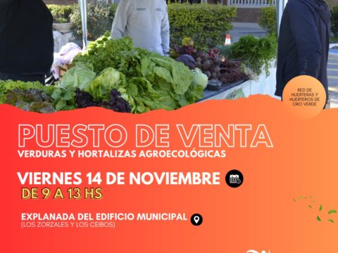 Nueva venta de verduras agroecológicas cultivadas en el Parque Hortícola municipal