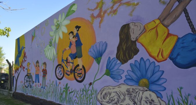 El viernes pasado inauguramos el mural “Tiempo de jugar”