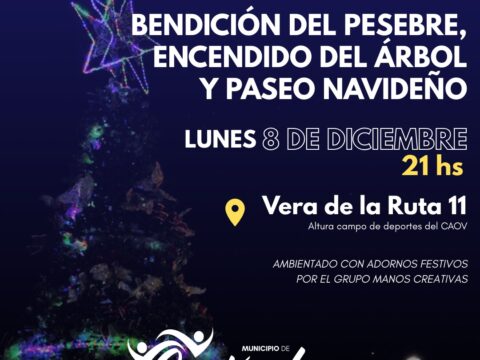 Bendición del pesebre, encendido del árbol y Paseo navideño