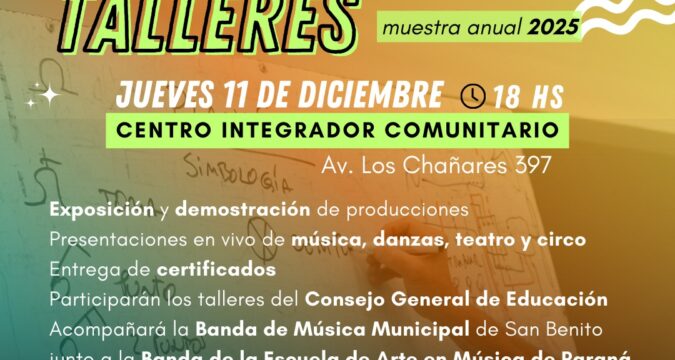 Cierre de talleres municipales con muestra anual
