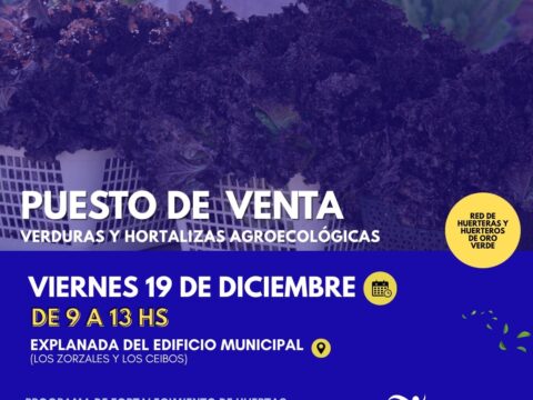 Venta de verduras y hortalizas agroecológicas de estación