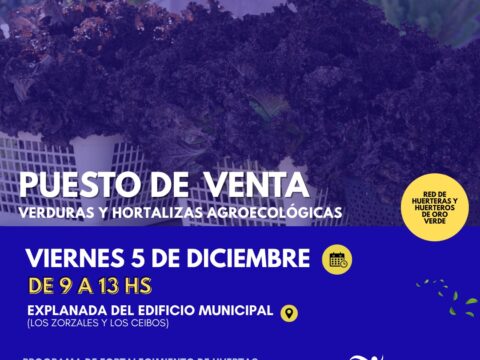 Venta de verduras y hortalizas agroecológicas de estación