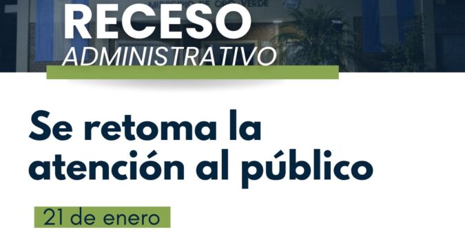 Se retoma la atención al público este miércoles