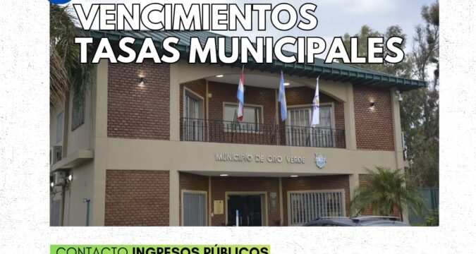 Calendario de vencimientos de tasas municipales 2026