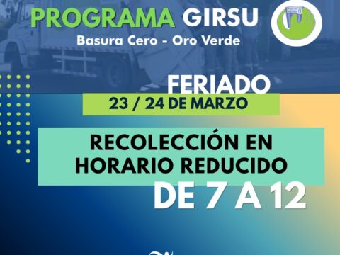 Recolección en horario reducido