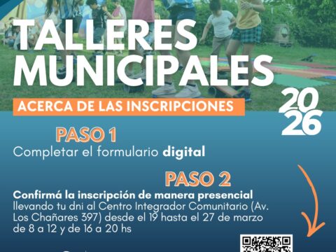 Talleres municipales 2026: desde mañana se puede confirmar la inscripción