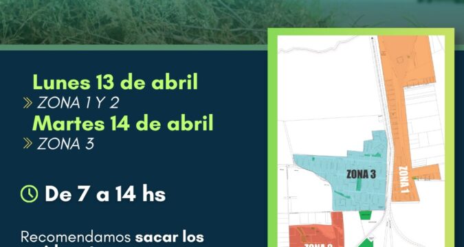 Recolección de ramas y residuos voluminosos lunes 13 y martes 14 de abril