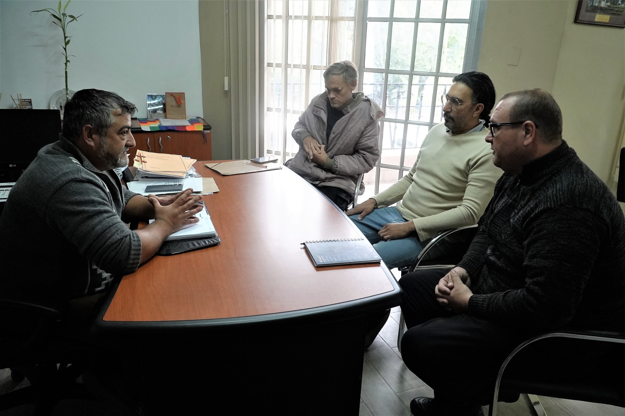 Reunión con autoridades de la Cooperativa de Agua Potable por un nuevo pozo