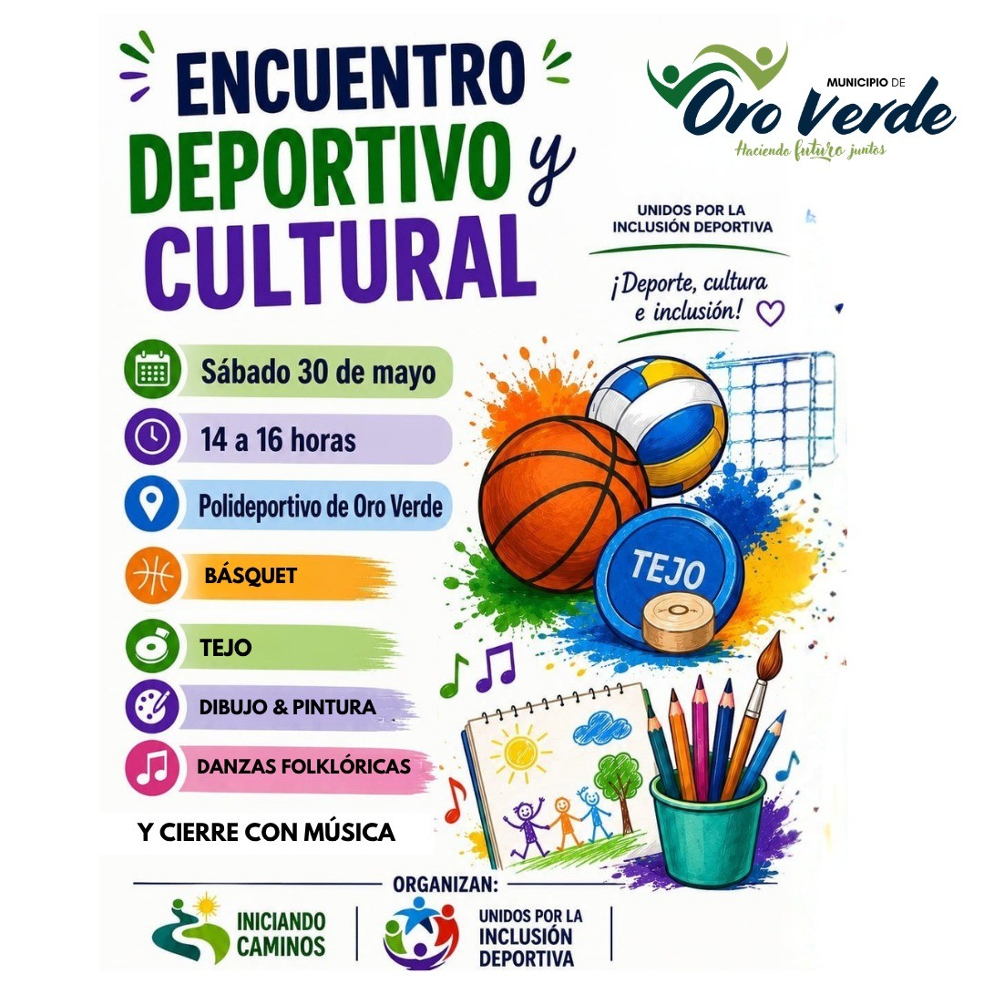 Encuentro Deportivo y Cultural por la inclusión en el Polideportivo Municipal