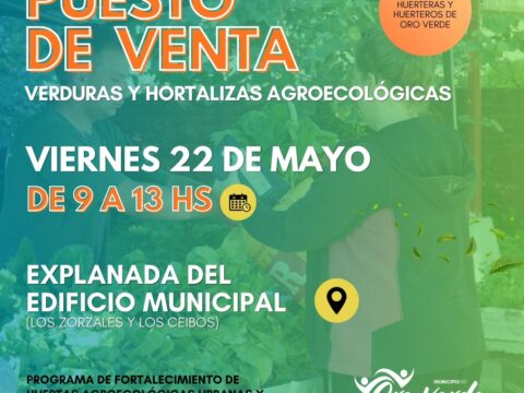 Venta de verduras y hortalizas agroecológicas este viernes