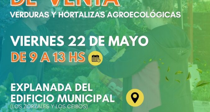 Venta de verduras y hortalizas agroecológicas este viernes
