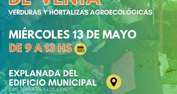 Venta de verduras y hortalizas agroecológicas este miércoles