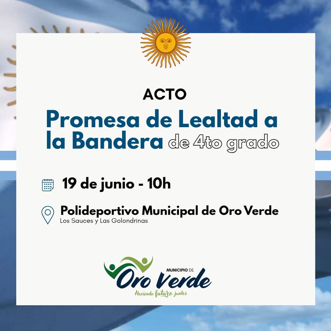 Acto del Día de la Bandera y Promesa de Lealtad