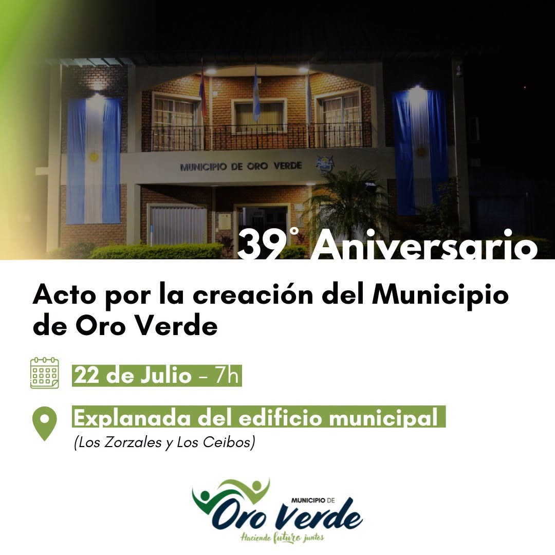 El Municipio cumple 39 años desde su creación