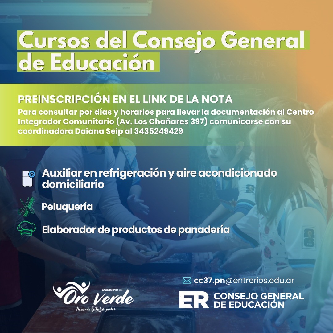 Cursos del Consejo General de Educación
