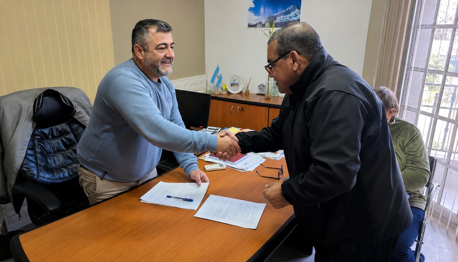 Adultos mayores: Clement recibió a las nuevas autoridades del Centro de Jubilados y Pensionados de Oro Verde