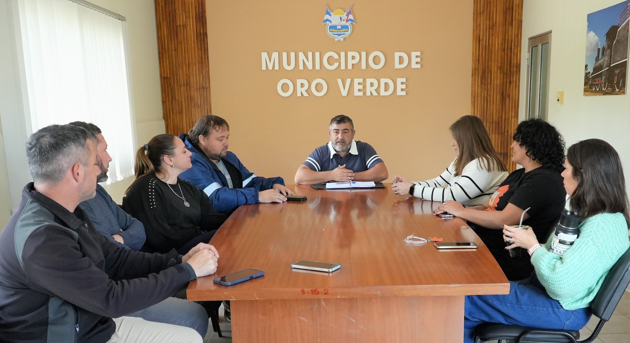 Reunión de trabajo con la comisión de los bomberos voluntarios de Oro Verde