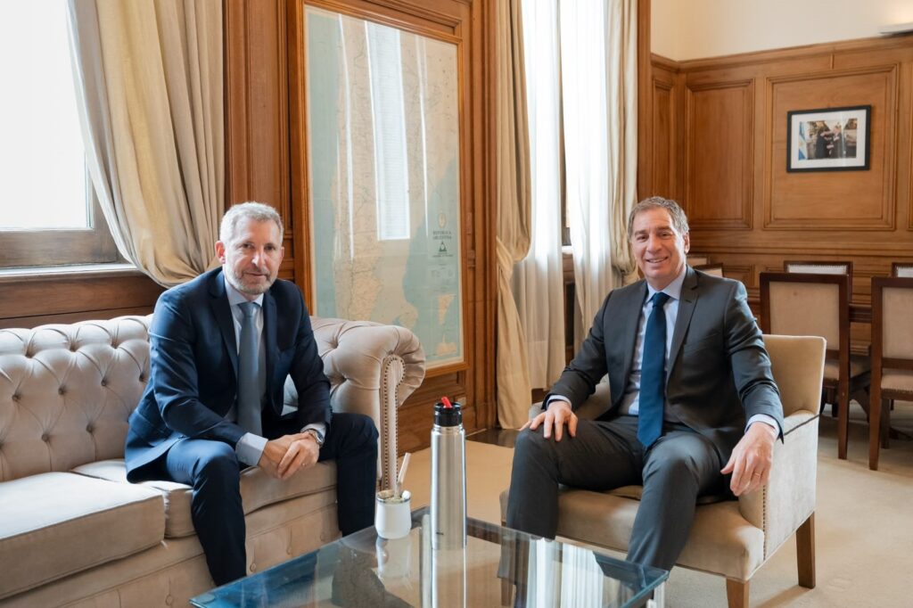 Frigerio se reunió con Santilli por el Presupuesto 2027 y obras clave para Entre Ríos